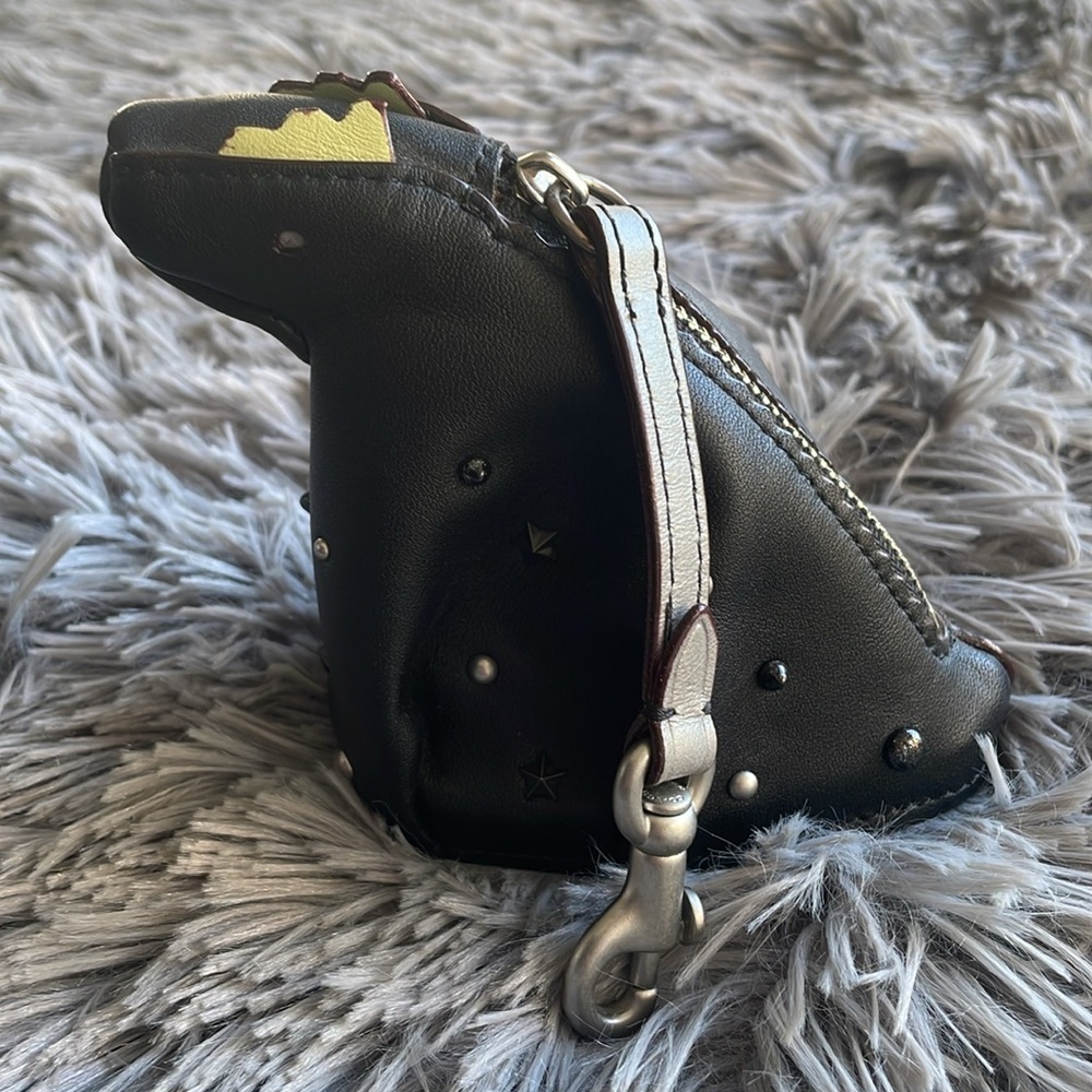 Coach ‘Space Rexy’ Leather Coin Purse/Pouch - Picture 3 of 15